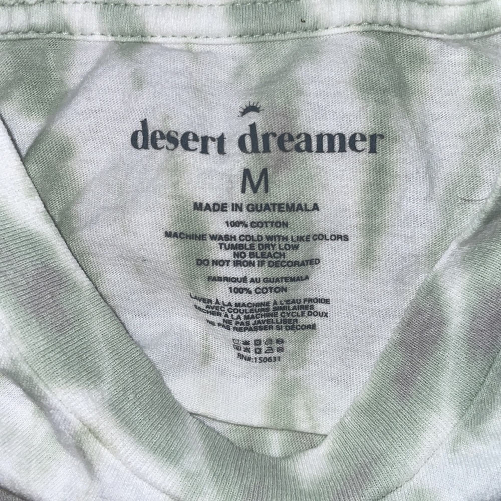 Medium Green and Purple Tie Dye T-Shirt - Picture 5 of 5